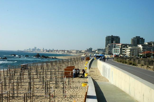 Em frente à Praia e Marina Apartamento Vila do Conde Exterior foto